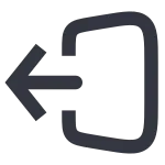 Sign Out Squre SVG Icon